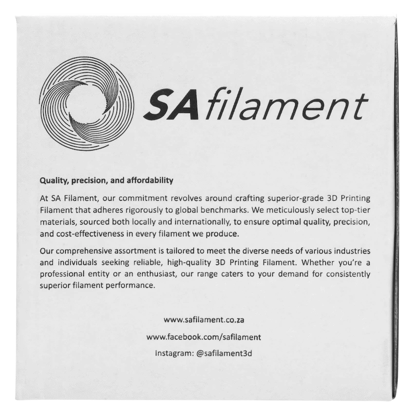 SA Filament ABS Premium Filament 1kg - Light Grey