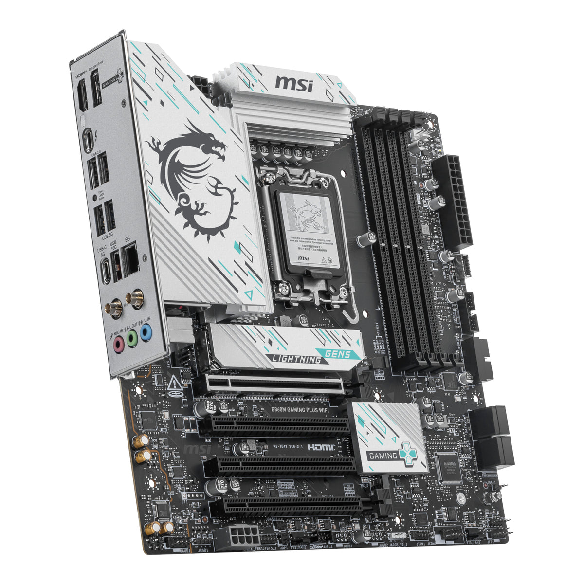 MSI B860M Gaming PLUS WIFI Intel LGA1851 DDR5 M-ATX Motherboard