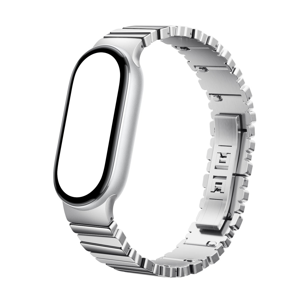 Xiaomi Smart Band 10 Asymmetrical Metal Strap – Silver