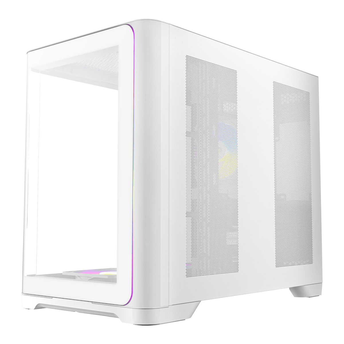 Antec C5 CURVED ARGB ATX | Micro-ATX | ITX ARGB Dual Chamber Mid-Tower Gaming Chassis - White