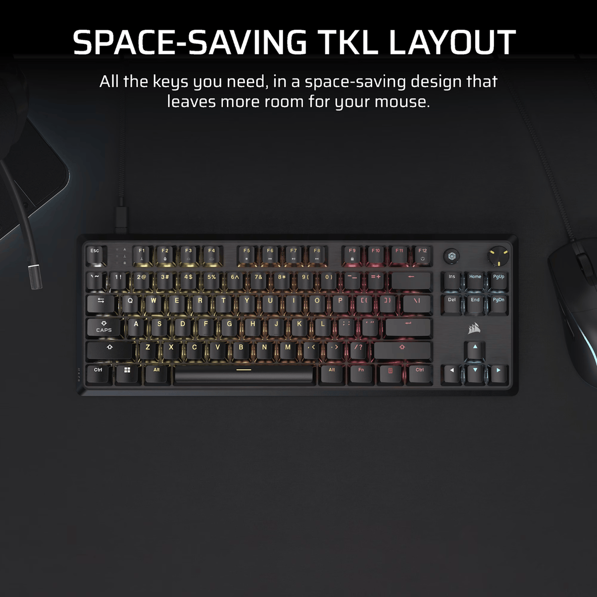 Corsair K70 CORE TKL RGB Mechanical Gaming Keyboard