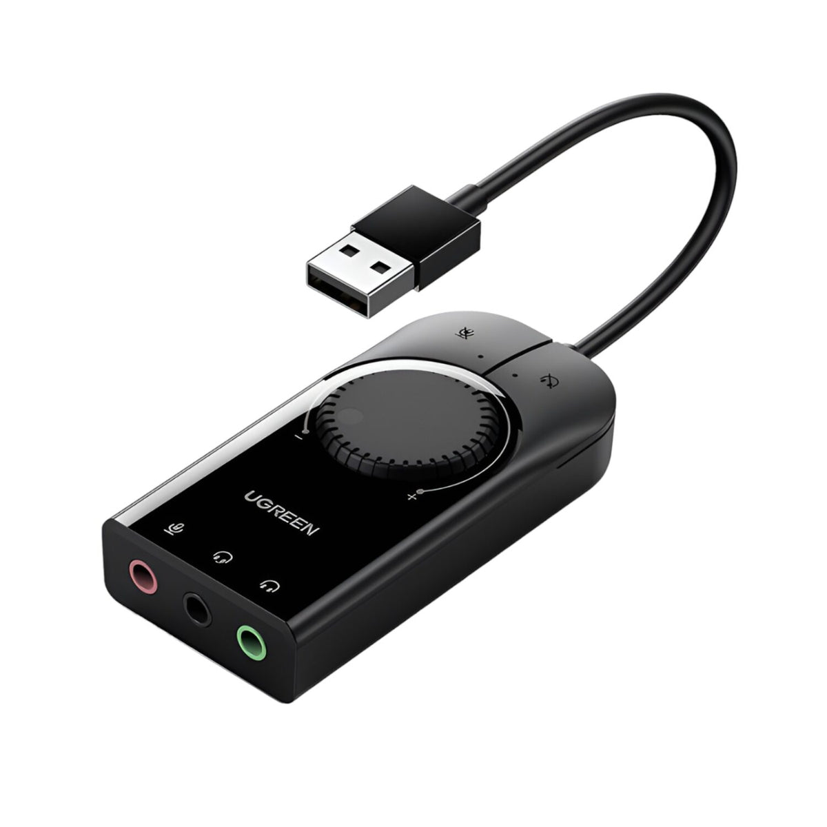 UGREEN CM129-40964 USB-A to 3.5mm External Stereo Sound Adapter - Black