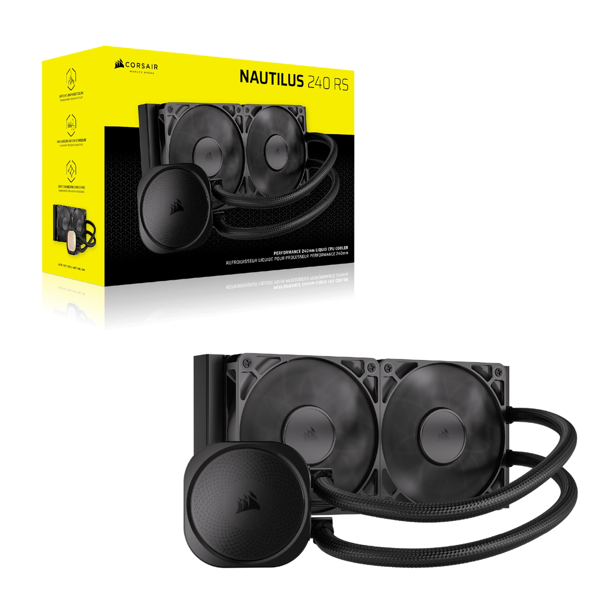 Corsair NAUTILUS 240 RS Liquid CPU Cooler - Black