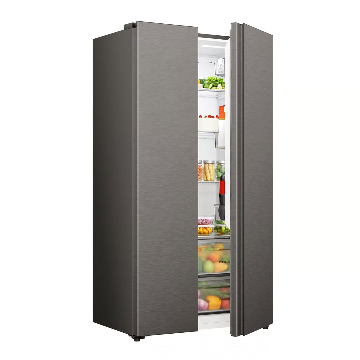 Hisense Fridge, 543L TITAN/INOX D/D