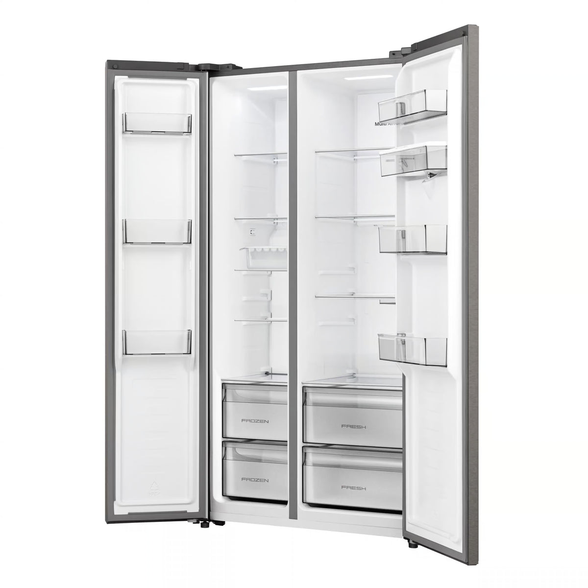 Hisense Fridge, 541L TITAN/INOX D/D+W/D