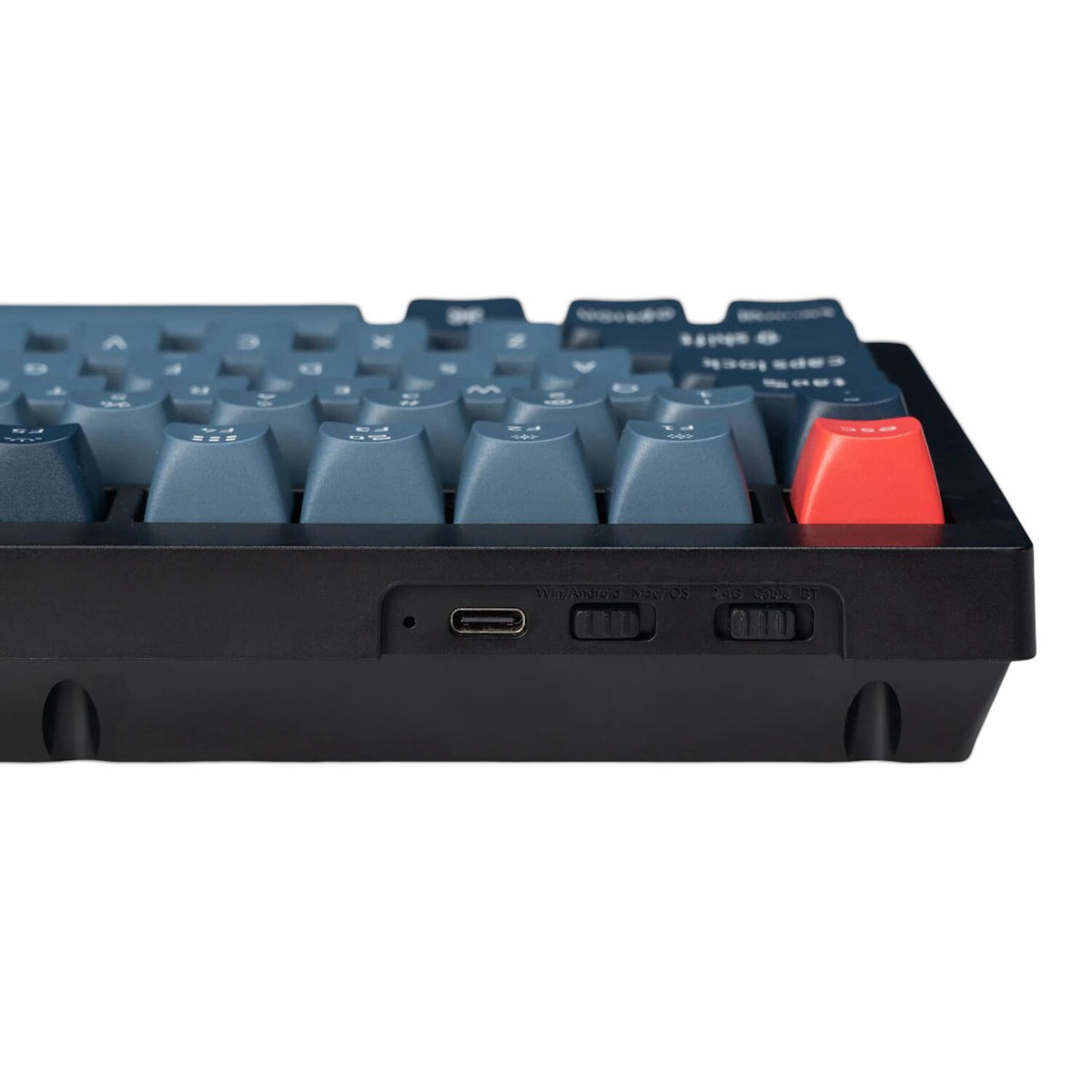 Keychron V1 Max QMK/VIA Wireless Custom Mechanical Keyboard | BROWN Switches – Black
