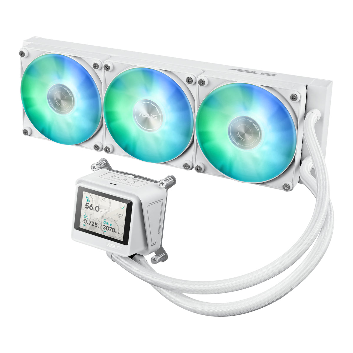 Asus MAX Gaming LC 360 ARGB LCD All-in-one CPU Liquid Cooler - White
