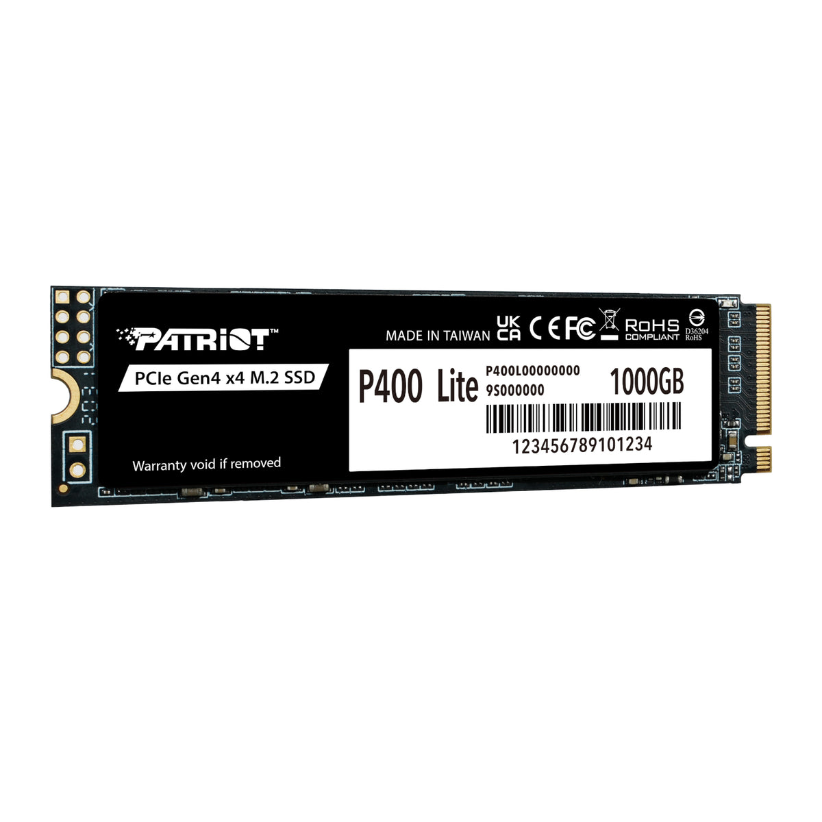 Patriot P400 Lite 1TB M.2 PCIe Gen 4 x4 NVMe SSD