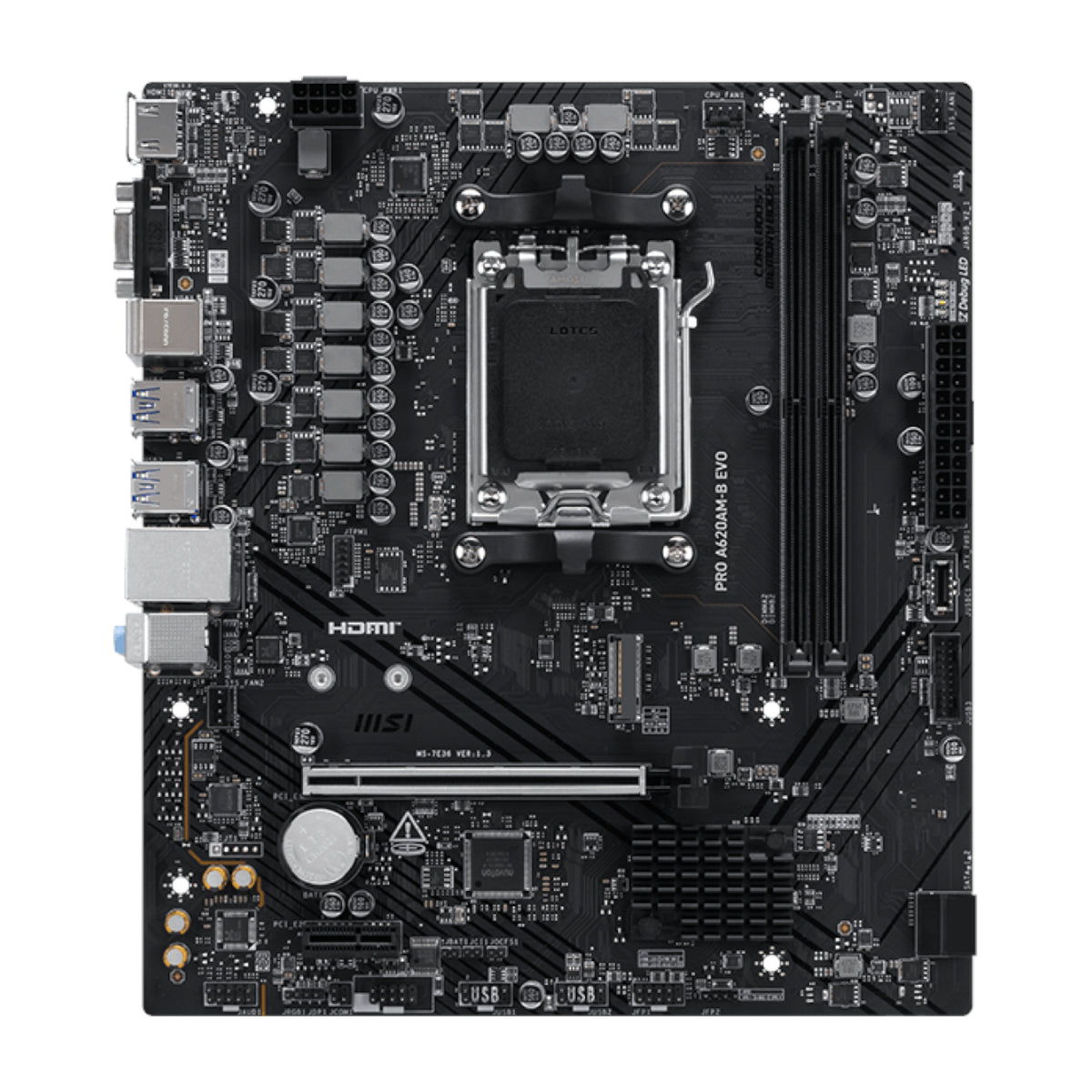 MSI PRO A620AM-B EVO AM5 M-ATX Motherboard
