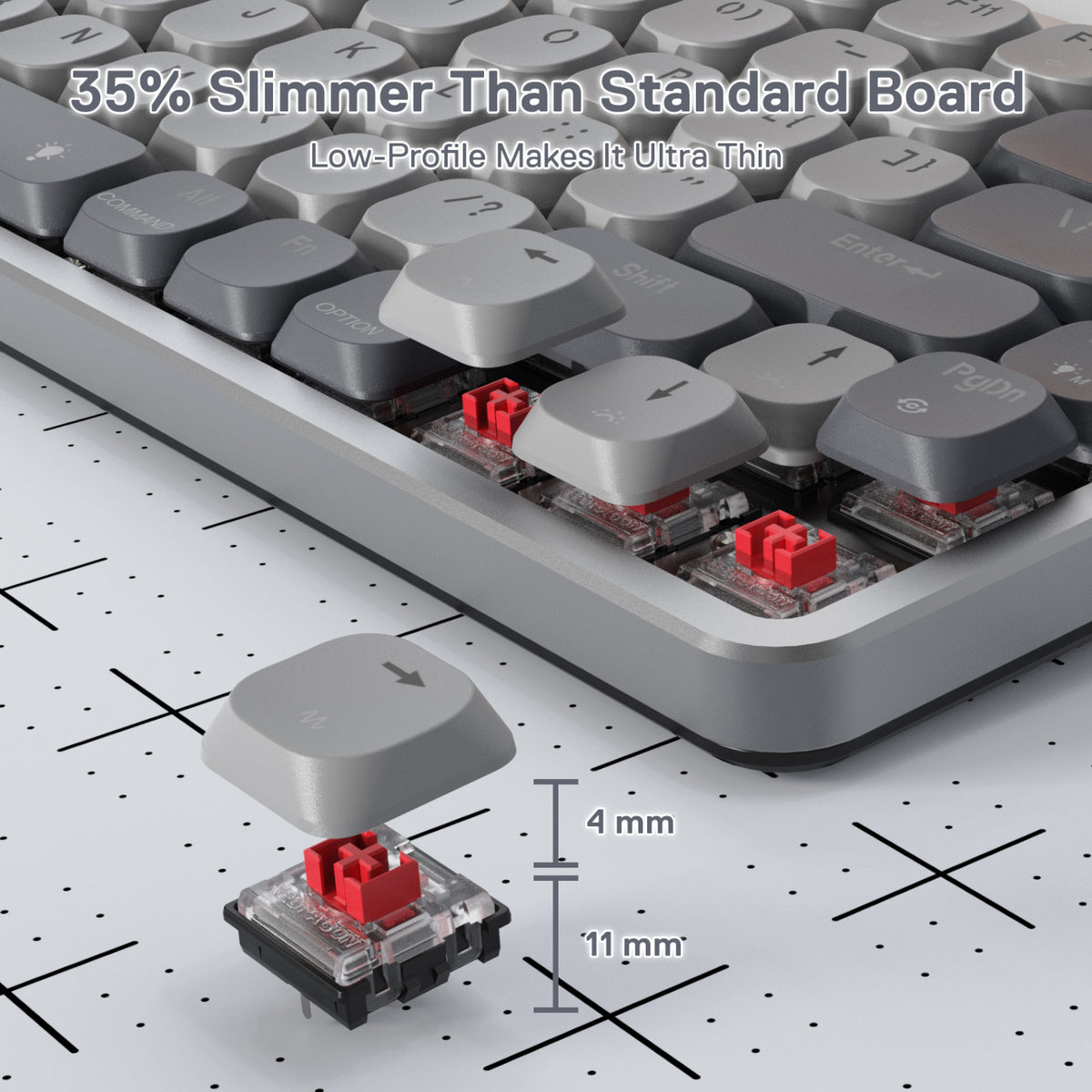 REDRAGON MECHANICAL AZURE Wireless Gaming Keyboard