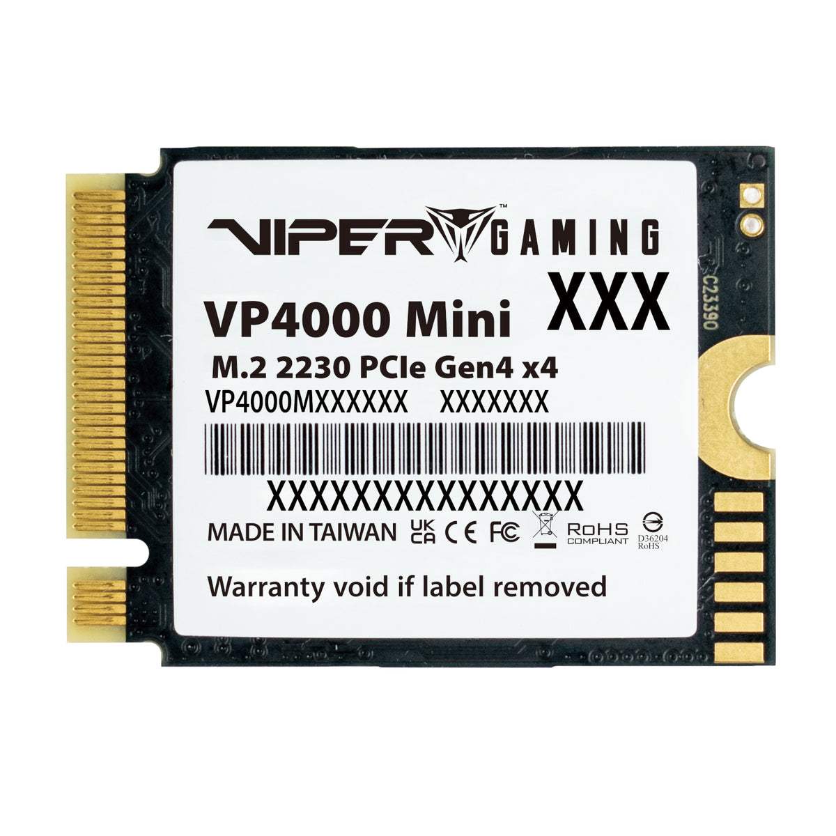 Patriot Viper VP4000 Mini 1TB M.2 2230 PCIe Gen4x4 SSD