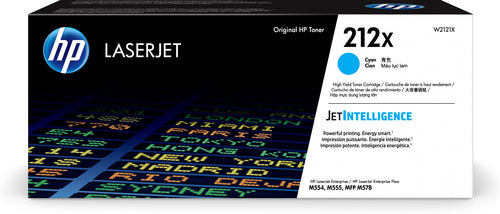 HP 212X HIGH YIELD CYAN ORIGINAL LASERJET TONER CARTRIDGE