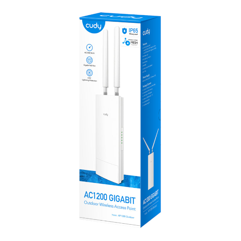 Cudy AC1200 Gigabit Dual Band Ceiling Access Point
- Outdoor