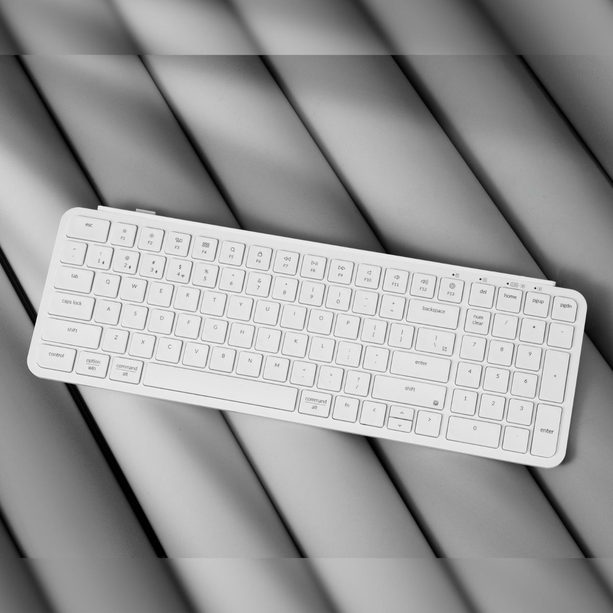 Keychron B2 Pro Ultra-Slim 96% Wireless Keyboard - Ivory White