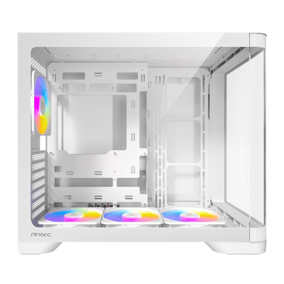 Antec C5 CURVED ARGB ATX | Micro-ATX | ITX ARGB Dual Chamber Mid-Tower Gaming Chassis - White