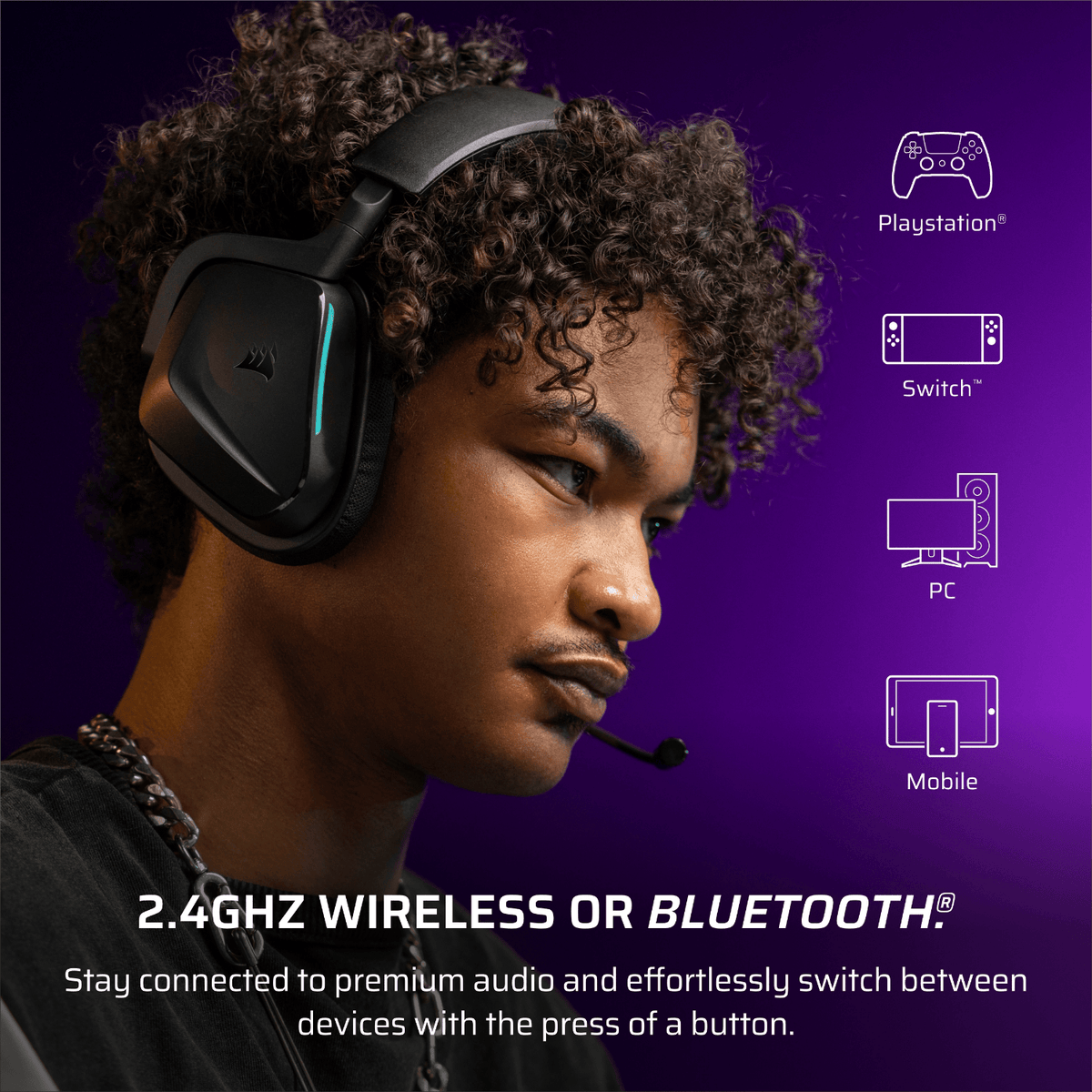 CORSAIR VOID WIRELESS v2 Gaming Headset - Carbon