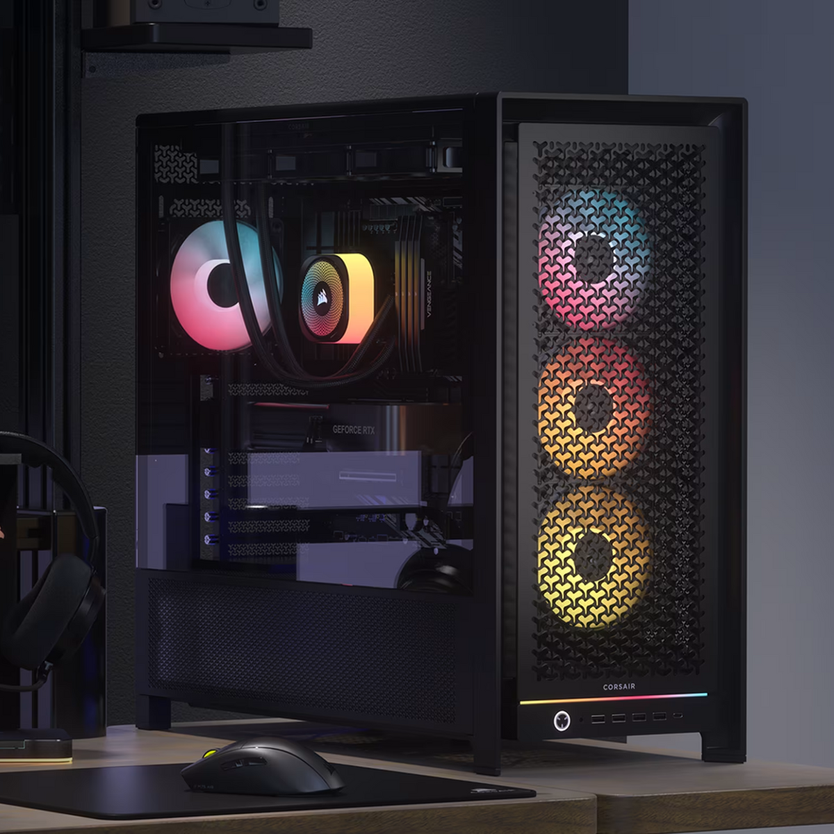 Corsair FRAME 5000D RS ARGB High-Airflow Mid-Tower PC Case - Black