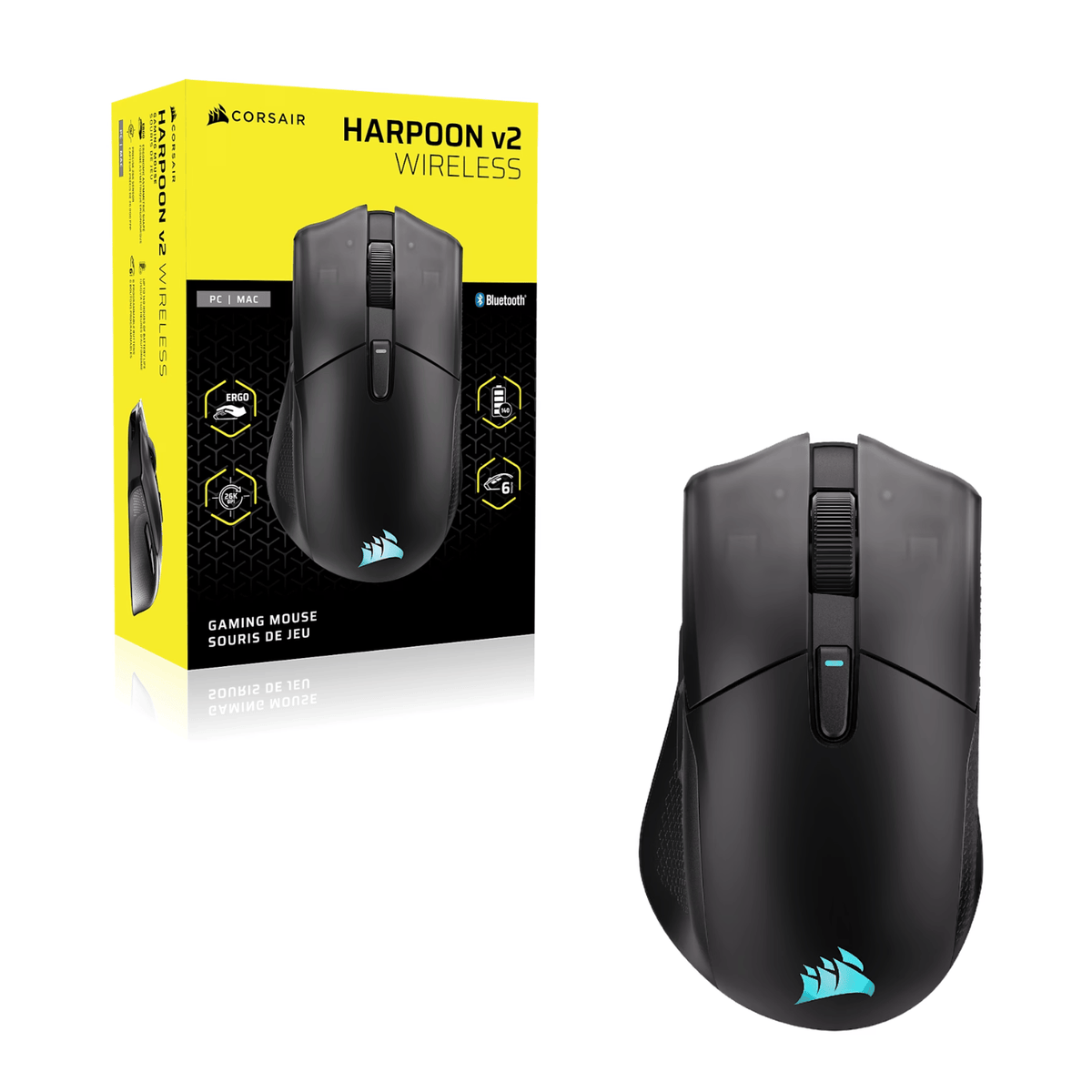 Corsair HARPOON v2 26000 DPI Wireless Gaming Mouse