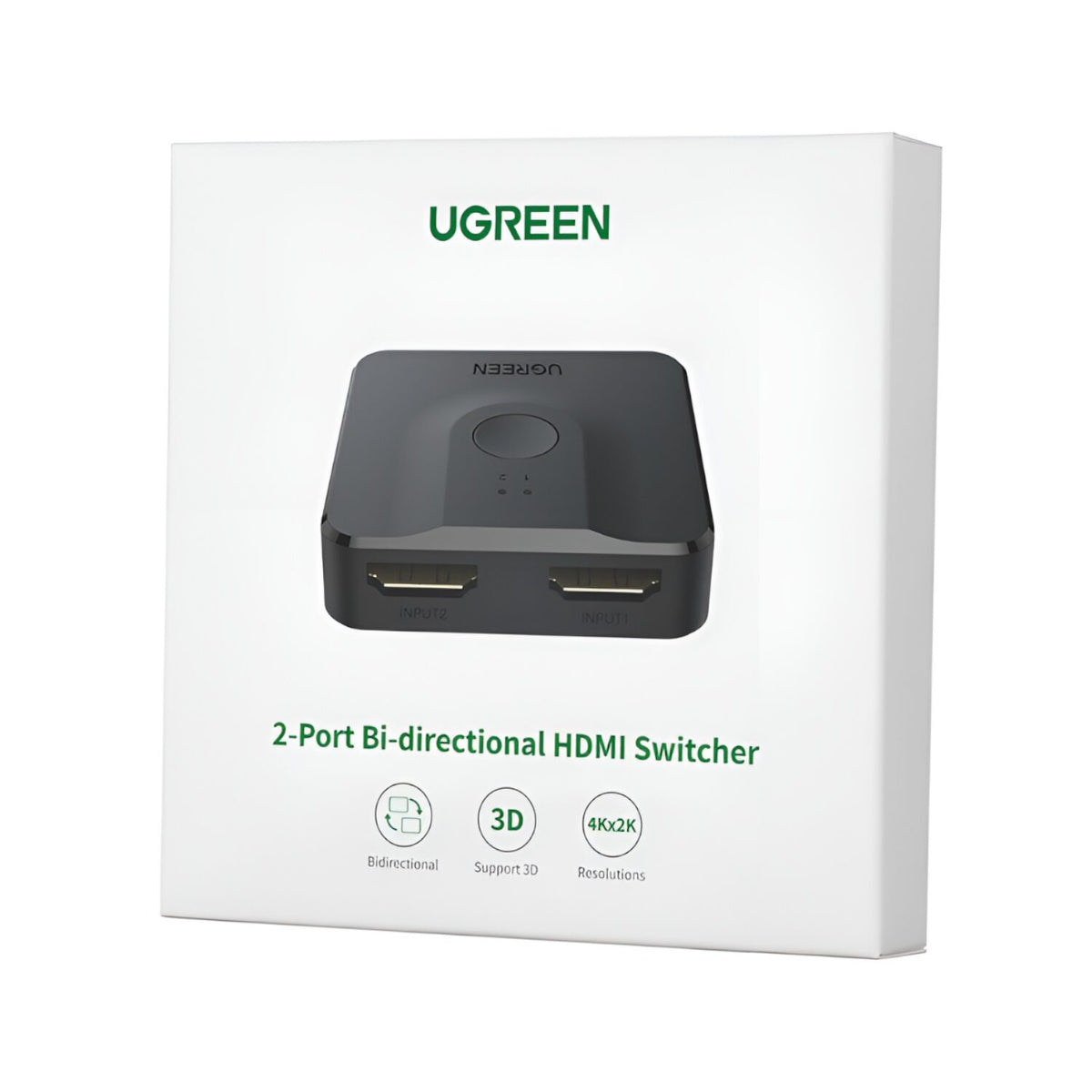 UGREEN CM217-50966 2-in-1 Bi-Directional 4K HDMI Switcher - Black