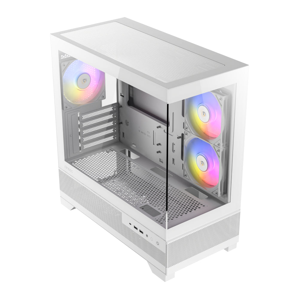 Antec CX500M Micro-ATX | ITX RGB Mini-Tower Gaming Chassis Type-C - White
