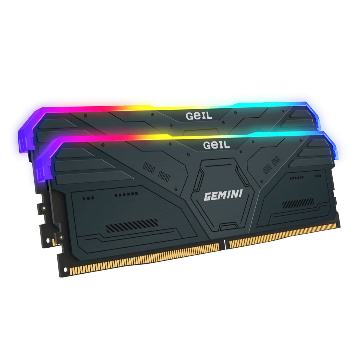 Geil Gemini RGB 32GB KIT(2X16GB) 6000MHz DDR5 Desktop Gaming Memory - Grey