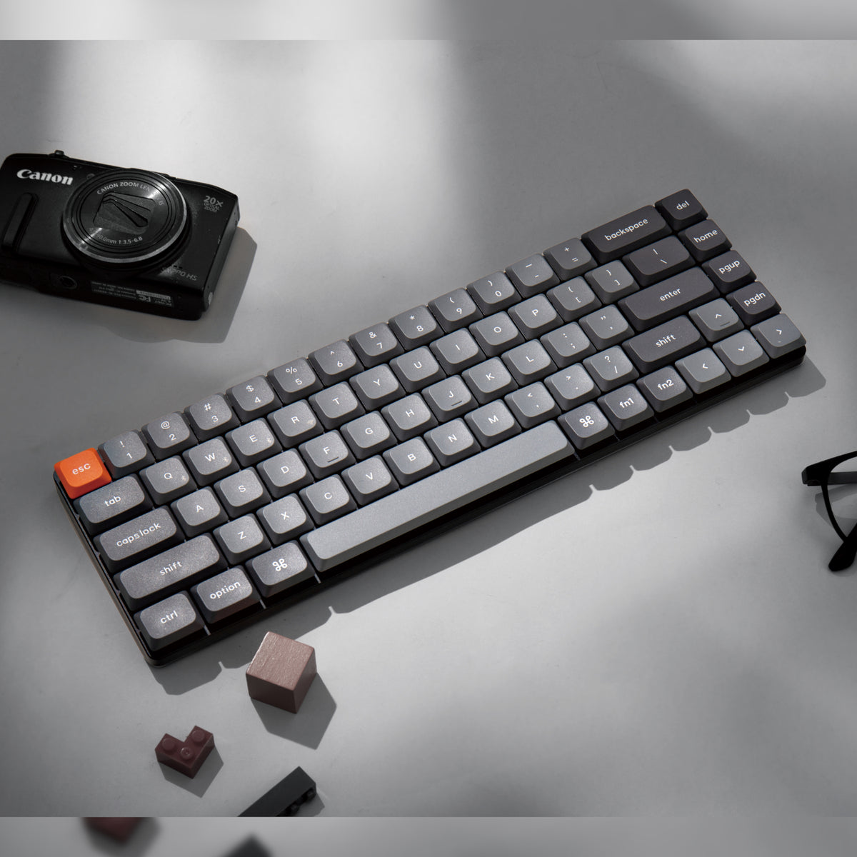 Keychron K7 Max QMK/VIA 65% Wireless Custom Mechanical Keyboard | RED Switches