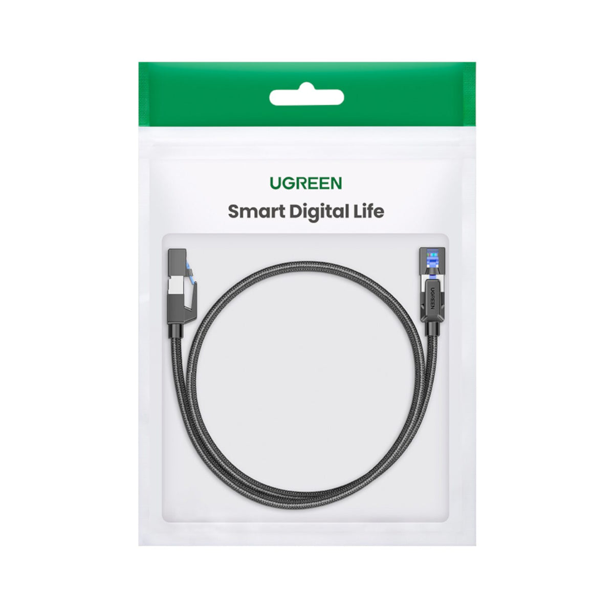 UGREEN Cat8 Nylon Braided Ethernet Cable - 40Gbps with Modular Plugs - 1m