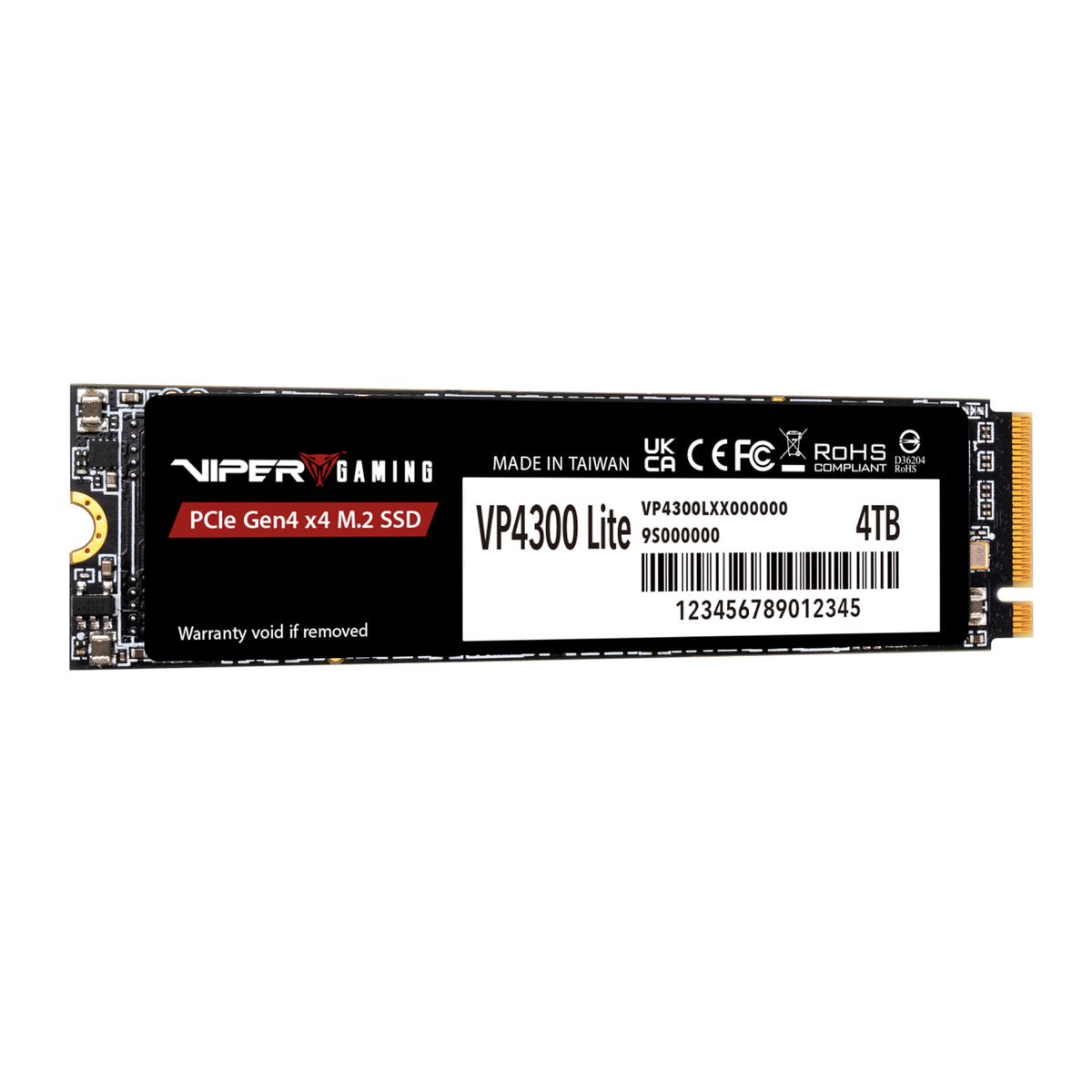 Patriot VP4300 Lite 4TB M.2 PCIe Gen 4 x4 NVMe SSD