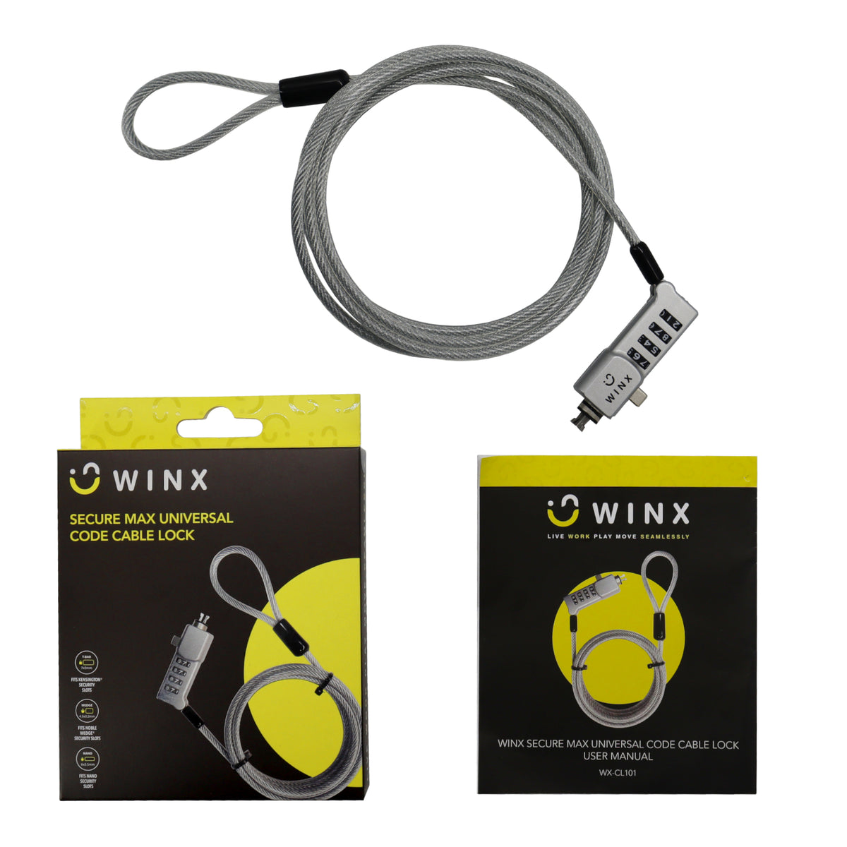 WINX Secure Max Universal Code Cable Lock