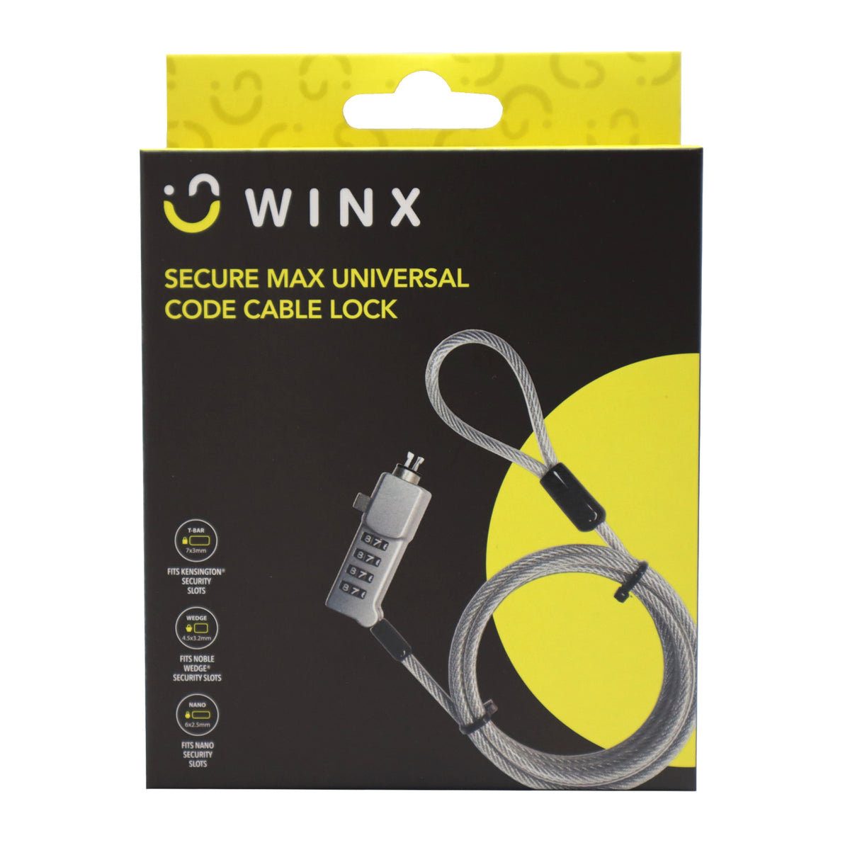 WINX Secure Max Universal Code Cable Lock