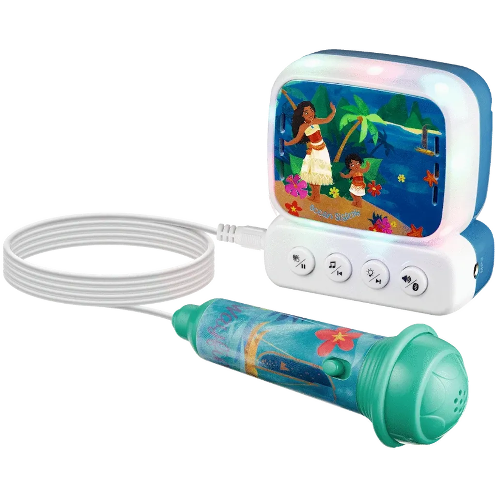 Disney Moana 2 Mini Bluetooth Karaoke Machine with Belt Hook