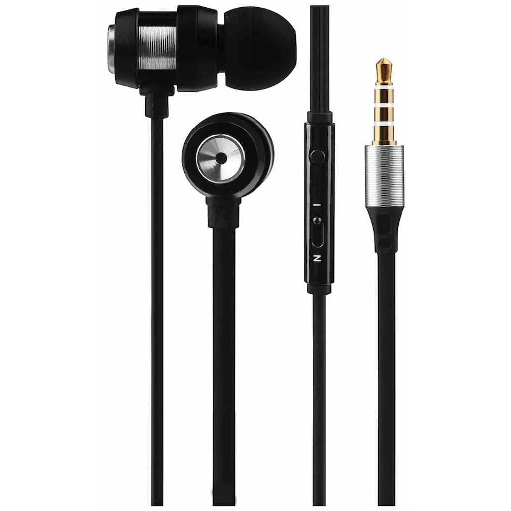 Volkano Alloy Series Metal Earphone - Silver