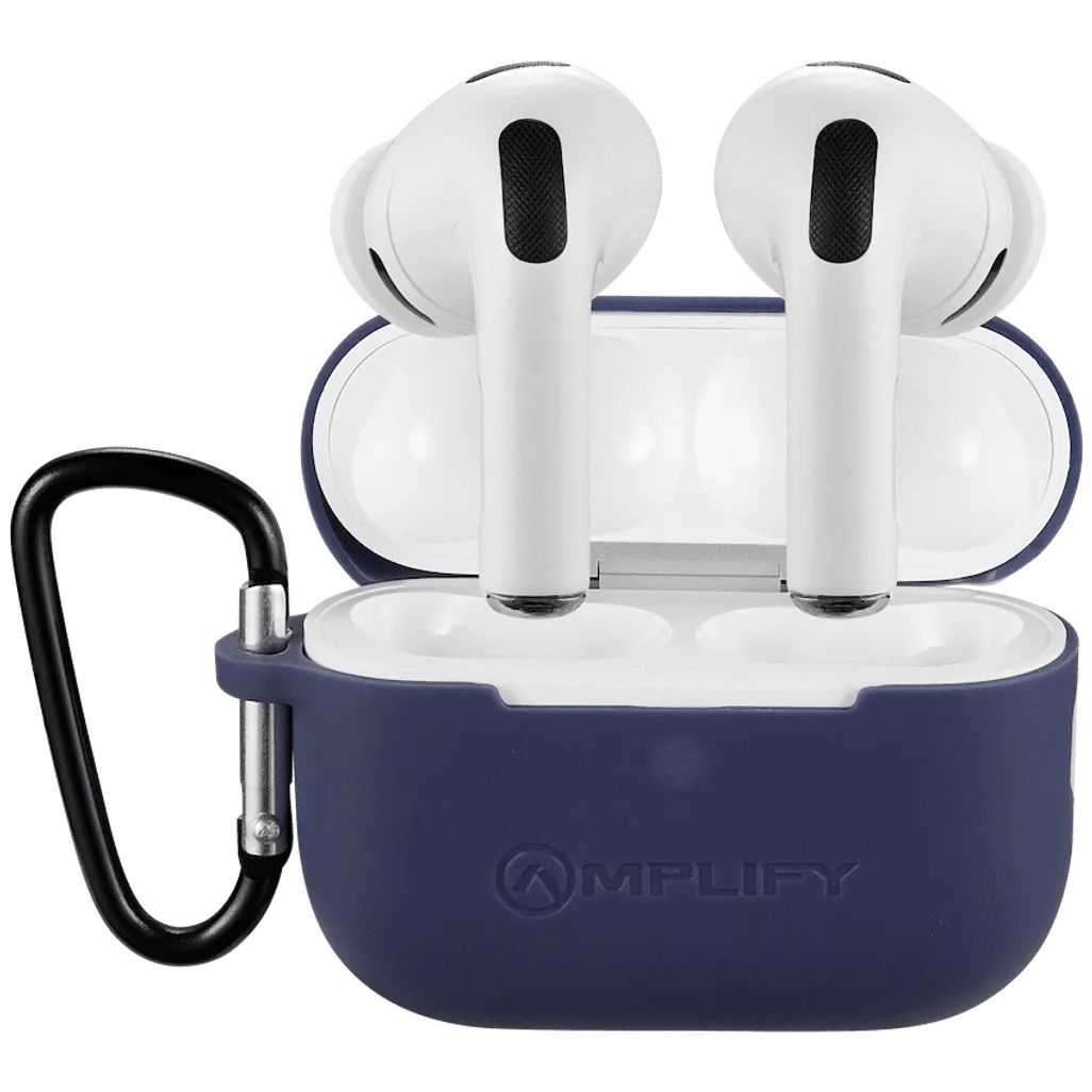 Amplify Note X 3 Series TWS Earphones - White Case + Blue Cover