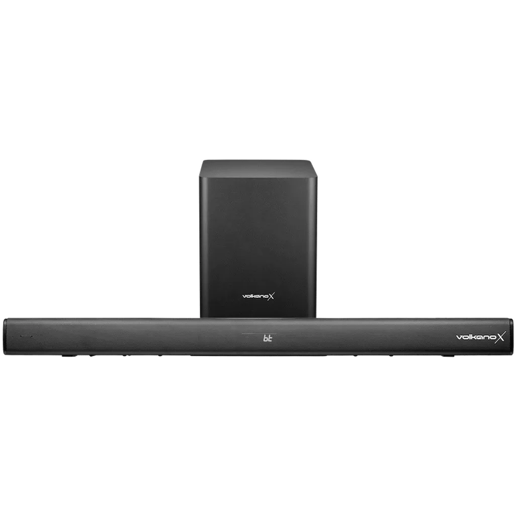 VolkanoX Supersonic 2 Series 2.1 200w Soundbar System with Wireless Subwoofer - Black