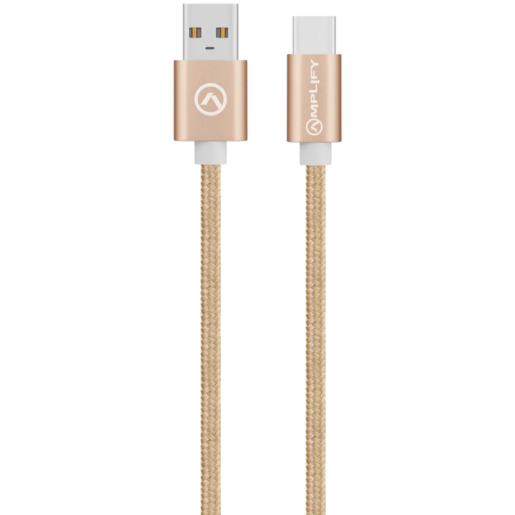 Bounce Cord Series Braided Micro USB Cable 2m - Champagne Gold