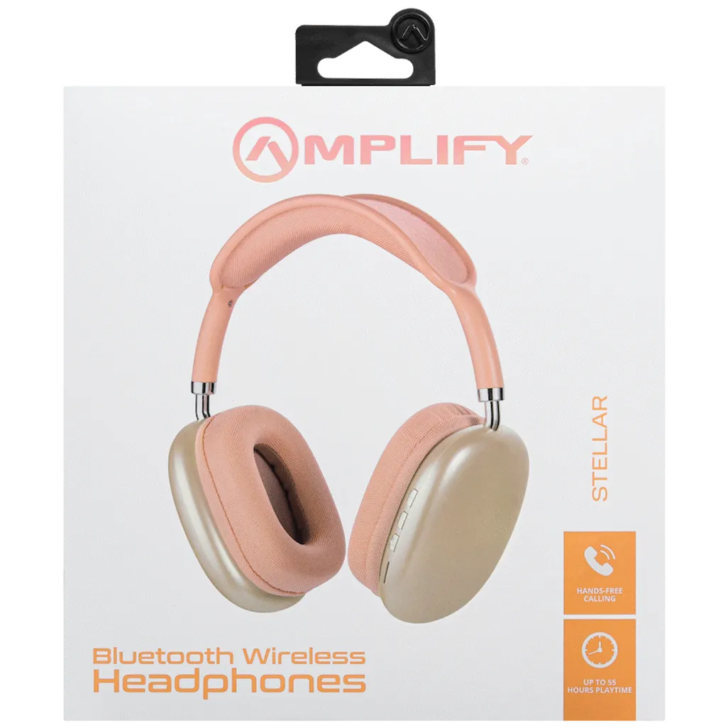 Amplify Stellar Series Bluetooth Headphones - orange