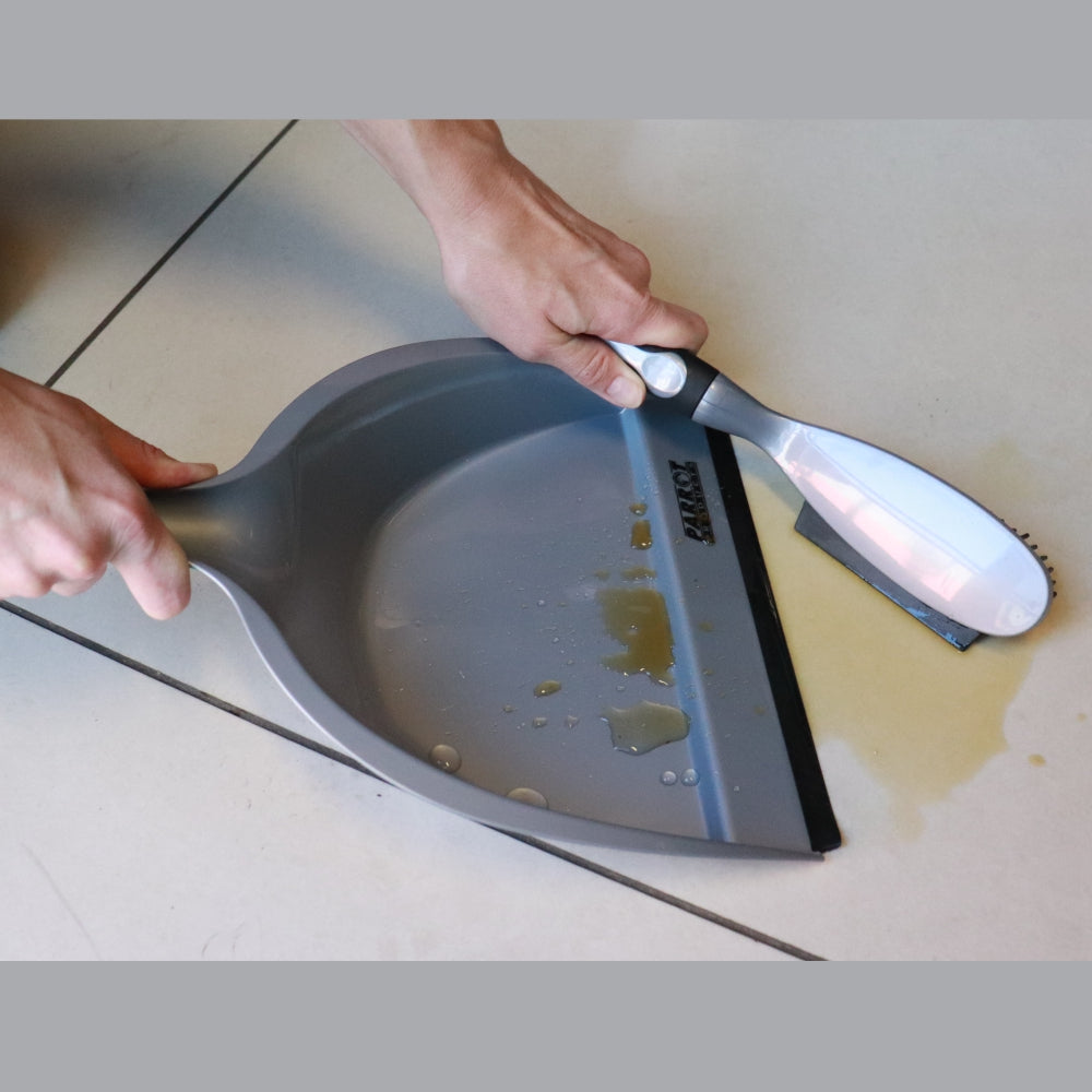Janitorial Rubber Dustpan and Brush