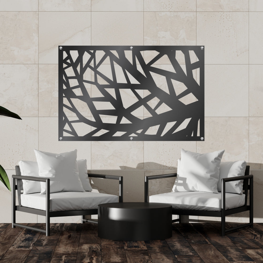 WALL ART LASER CUT 1500*1200 ABSTACT LEAF