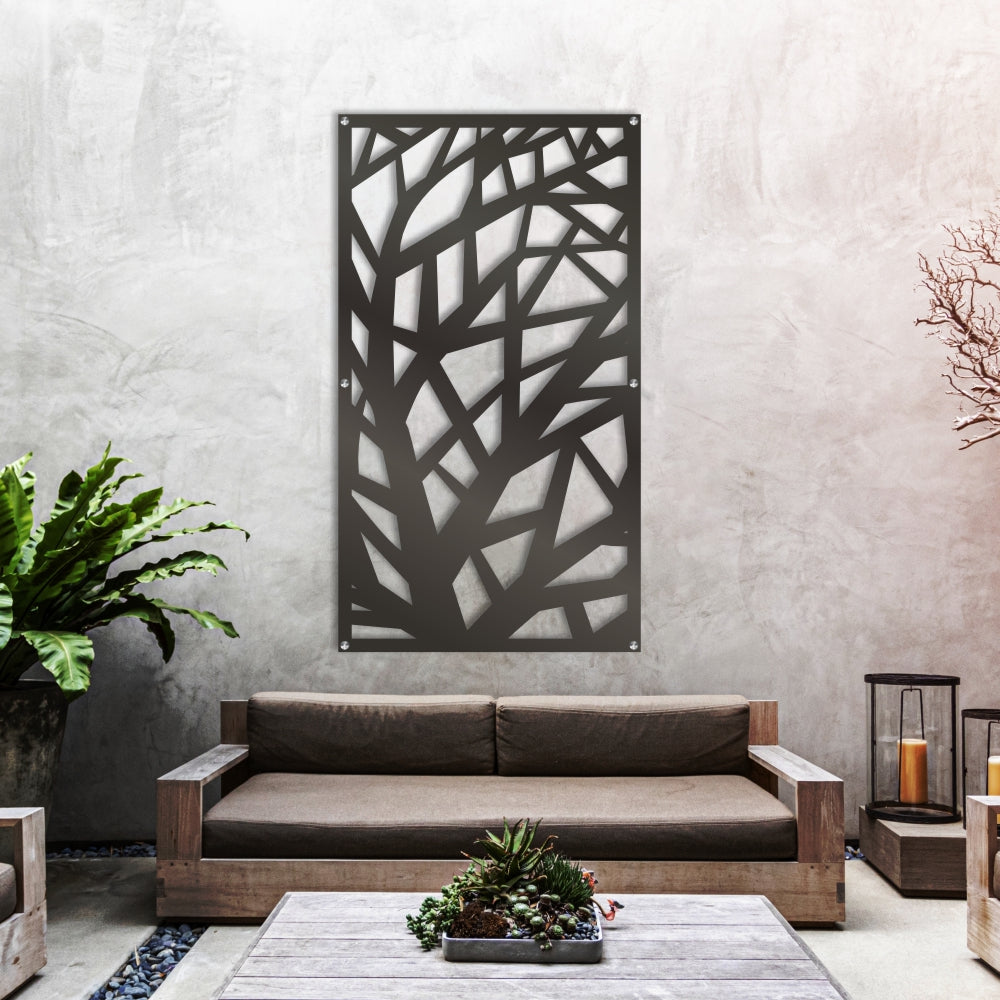 WALL ART LASER CUT 1200X900 ABSTACT LEAF