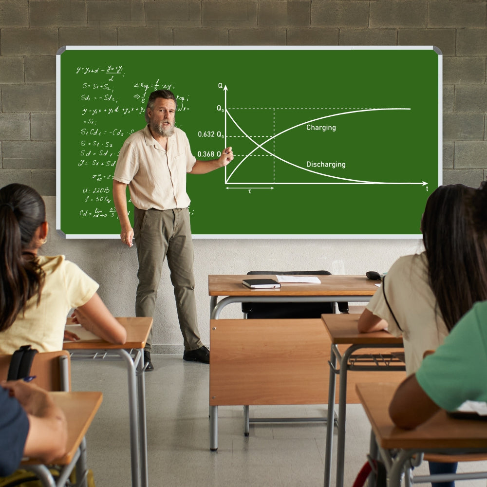 Chalk Board Non-Magnetic (Aluminium Frame - 2400*1200mm)