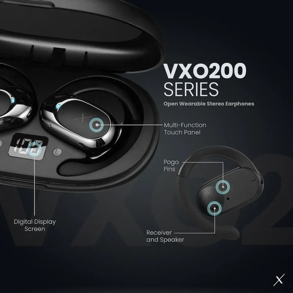 Volkano X VXO200 Open Wearable Stereo Earphones - Black