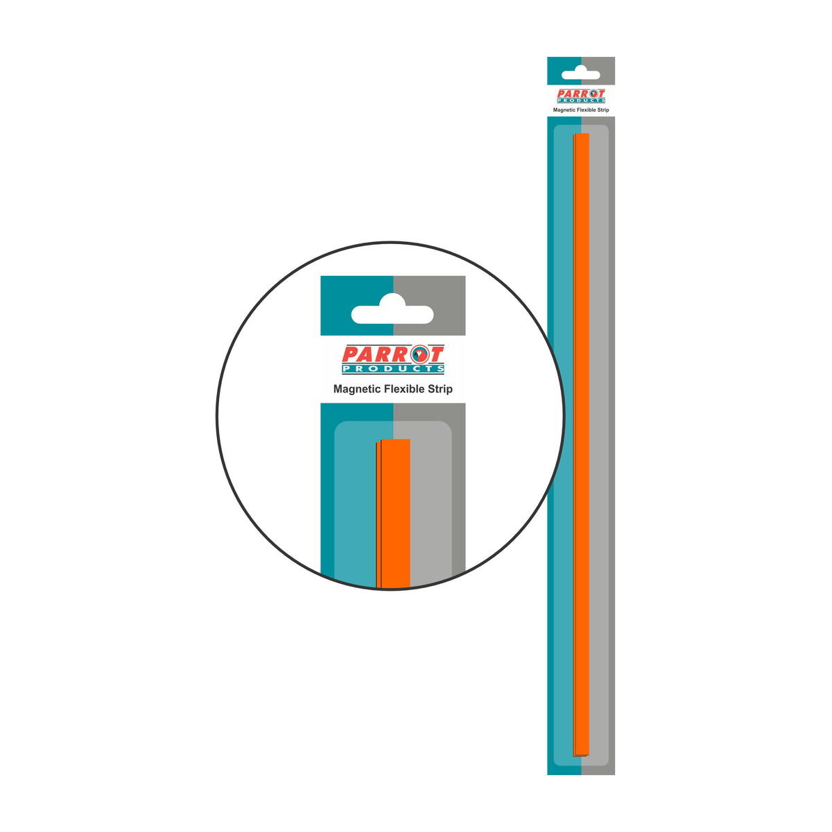Magnetic Flexible Strip (1000*15mm - Orange)