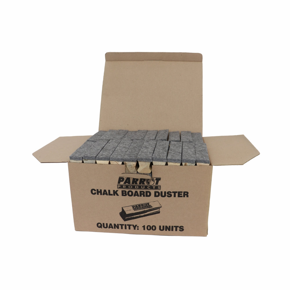 Chalk Board Wood Duster (150*35mm - Boxed 100 - Grey)