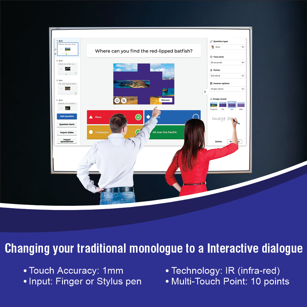 IWB 98 MULTI TOUCH INTERACTIVE BOARD (MUST BE USED WITH PROJECTOR AND COMPUTER)