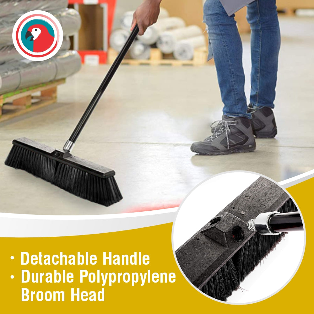 Janitorial Yard Broom Hard Bristle 450mm