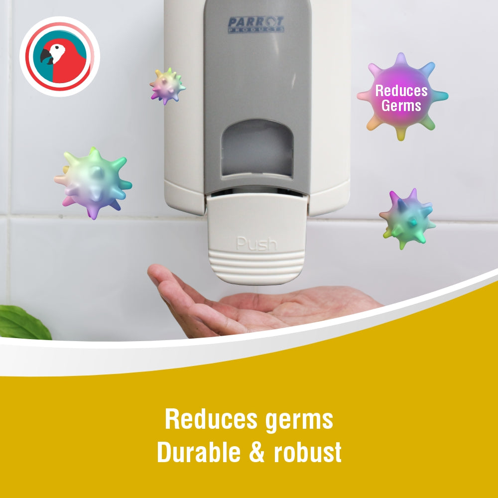 Janitorial Wall Mounted Soap Dispenser (Manual - 500ml - White/Grey - Gel Pump)