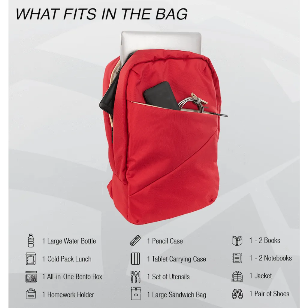 Kingsons Arrow Series Laptop Backpack Red