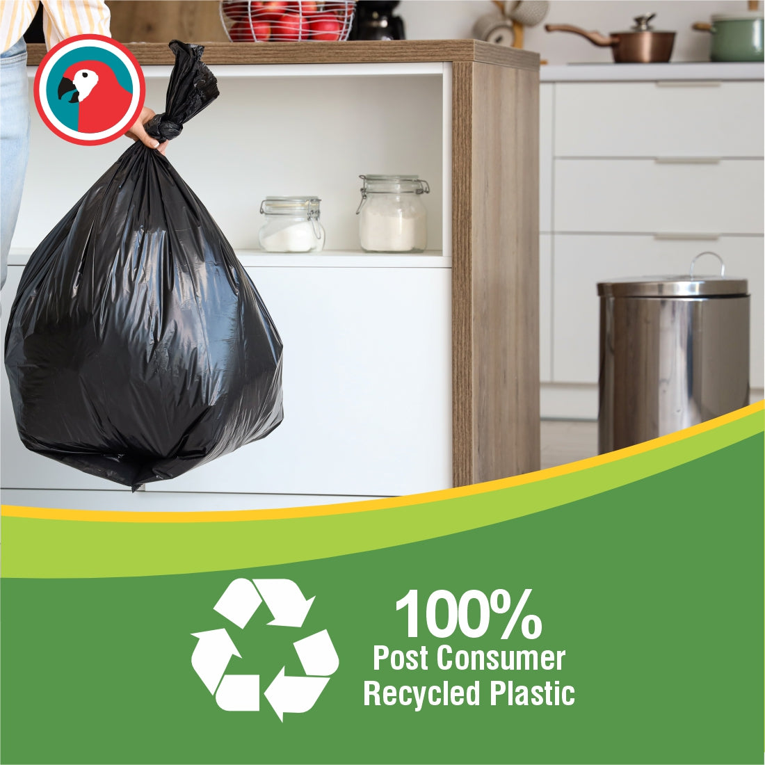 Janitorial Refuse bag 22 Micron 440x450mm 10L