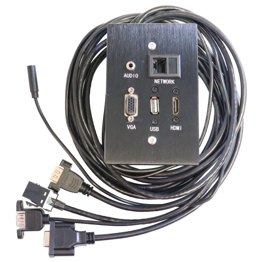 Wall Box Female HDMI | VGA | Aux | Ethernet | USB A Port