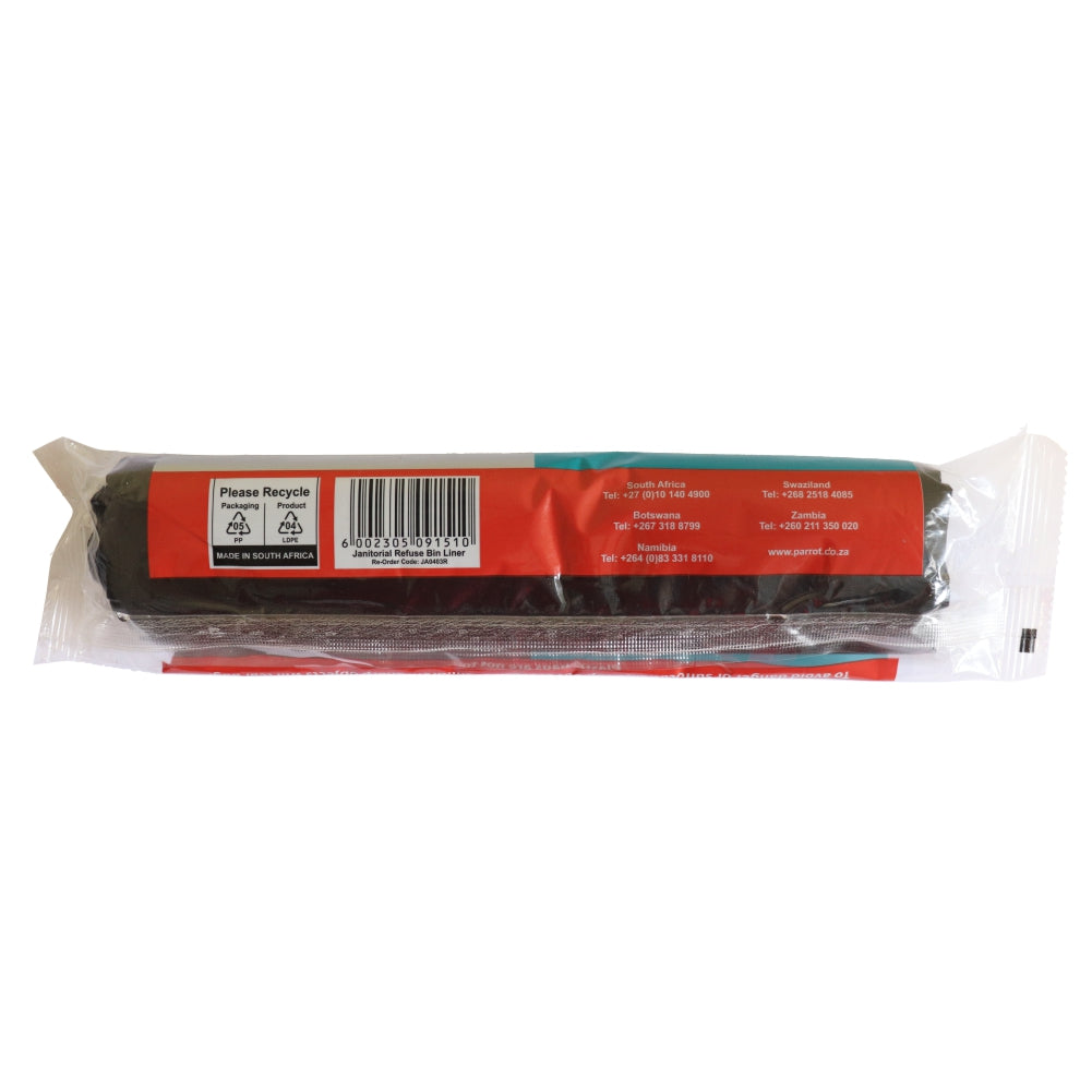 Janitorial Refuse bag 22 Micron 440x450mm 10L